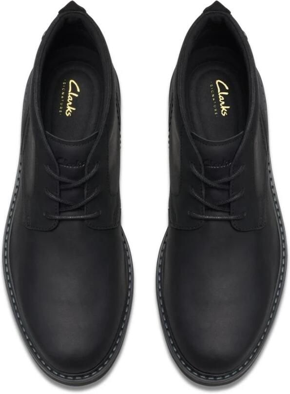 Clarks half hoge veterboot Newford Mid 26183381 Zwart - Foto 3