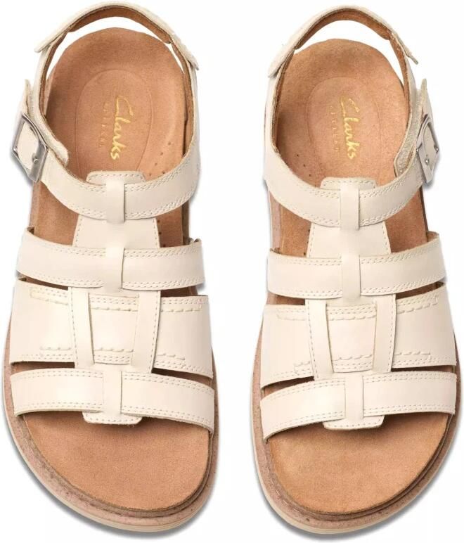 Clarks Off White Dames Sandaal Arwell Sun