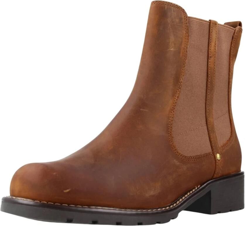 Clarks Chelsea Boots Brown Dames