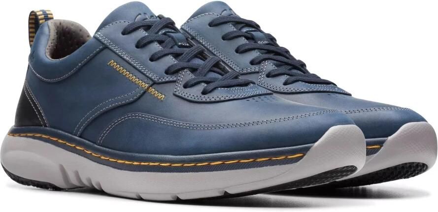 Clarks Blauwe Veterschoen voor heren Blue - Foto 4