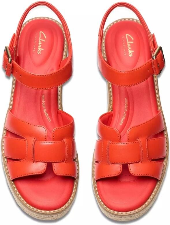 Clarks Coledale Strap dames sandaal rood
