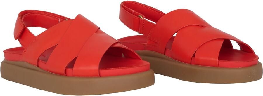 Clarks Rode Leren Dames Sandaal Aristella Sun - Foto 3