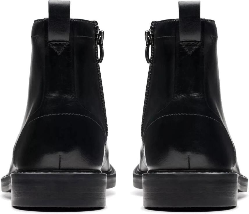 Clarks Zwarte Leren Enkellaars voor Mannen Black Heren - Foto 3
