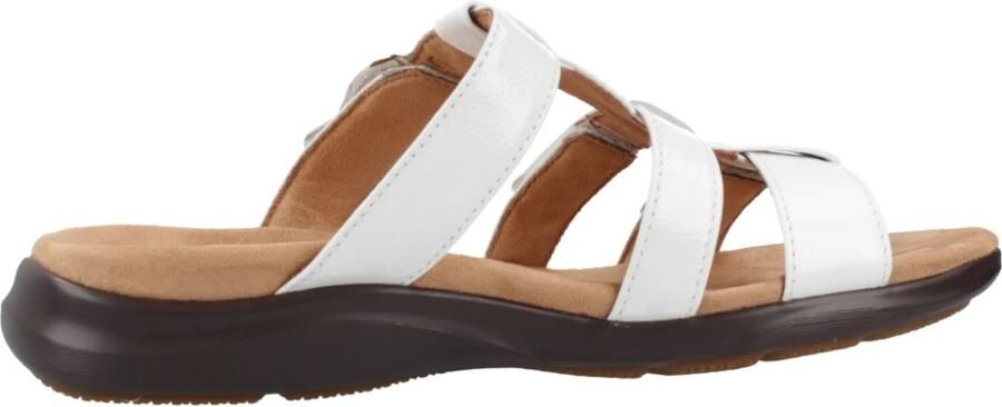 Clarks Kitly Pearl leren schoenen wit lakleer - Foto 10