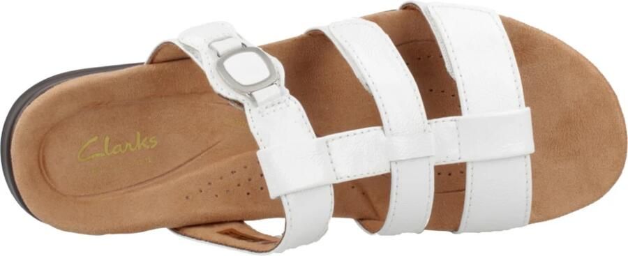 Clarks Kitly Pearl leren schoenen wit lakleer - Foto 9