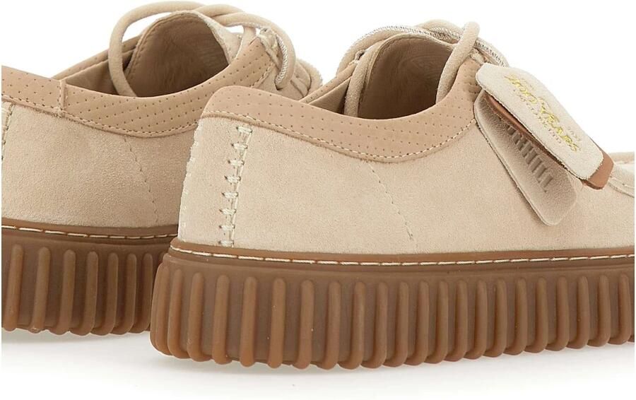 Clarks TORHILL LO Vrije tijdsschoenenHeren veterschoenHeren sneakersCasual Wit beige - Foto 3
