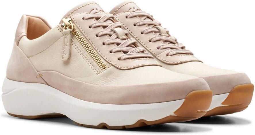 Clarks Tivoli Zip dames sneaker beige