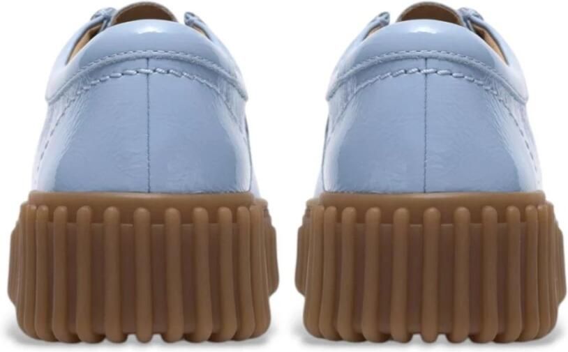 Clarks Dames veterschoenen Torhill Bee 26186669 Lichtblauw lakleer - Foto 4