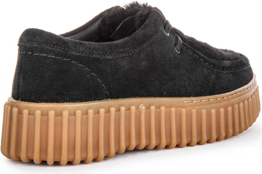 Clarks Torhill Suede Crepe Casual Shoes Wo Black Lace Up Shoes - Foto 7