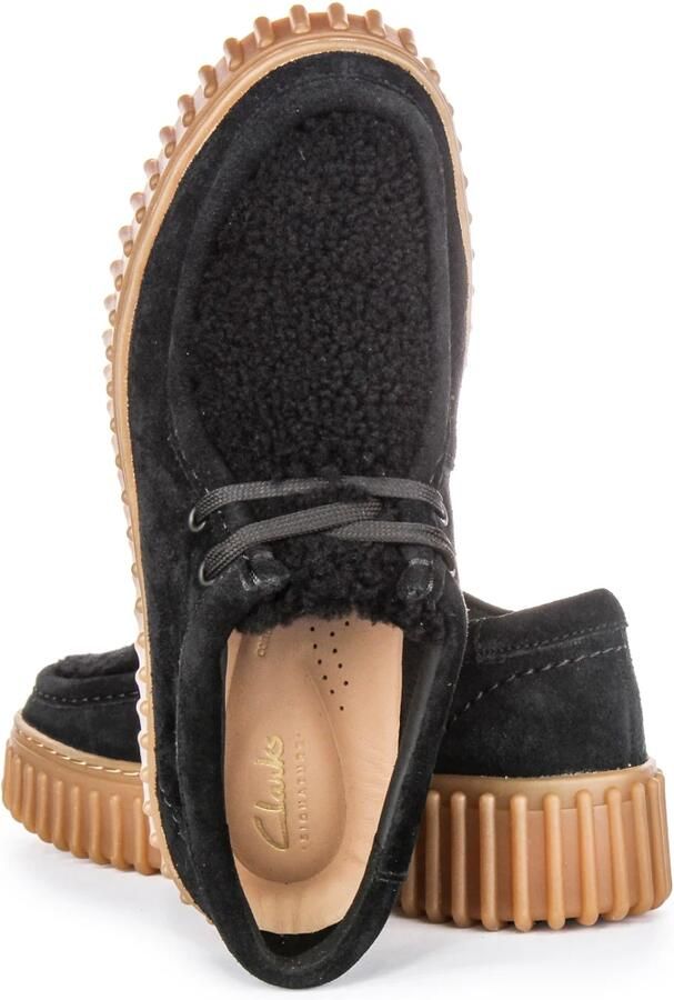 Clarks Torhill Suede Crepe Casual Shoes Wo Black Lace Up Shoes - Foto 6