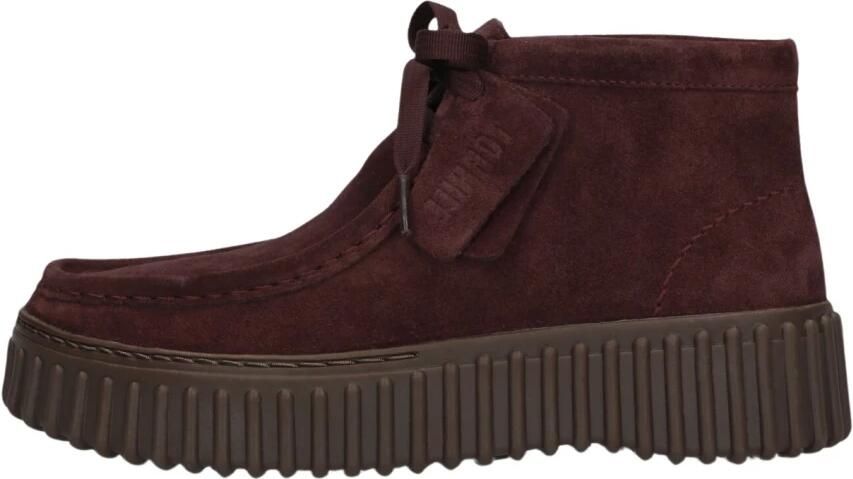 CLARKS ORIGINALS Clarks Veterschoenen Dames Torhill Moss Dames Suède Bordeaux - Foto 8