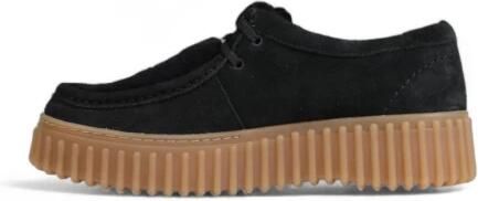 Clarks Torhill Suede Crepe Casual Shoes Wo Black Lace Up Shoes - Foto 10