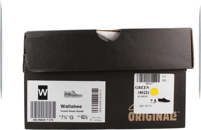 Clarks Schnürschuhe Wallabee Forest Green Sde - Foto 4