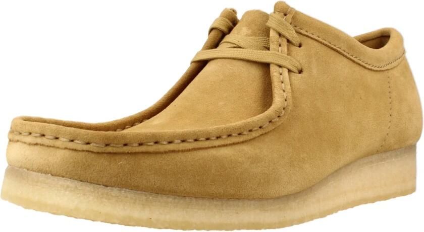 Clarks Shoes Wallabee Bootschoenen Geel Bruin Man - Foto 2