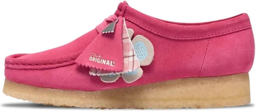 CLARKS ORIGINALS Roze Clarks Veterschoenen Wallabee W