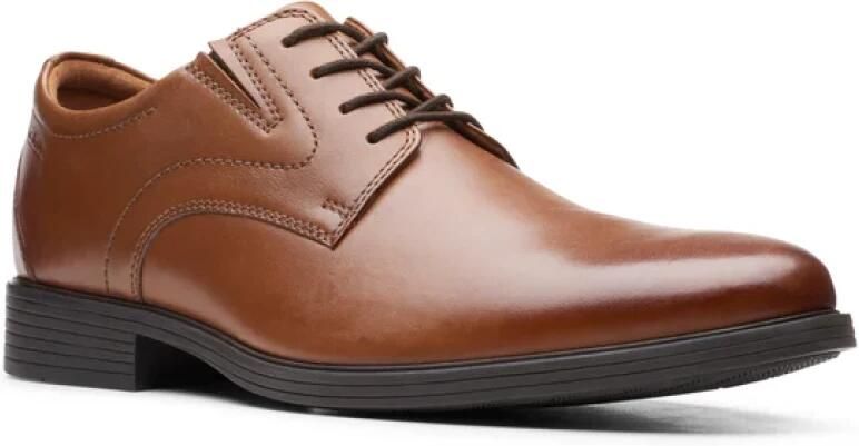 Clarks Whiddon Plain heren veterschoen bruin - Foto 2