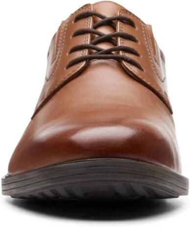 Clarks Whiddon Plain heren veterschoen bruin - Foto 5