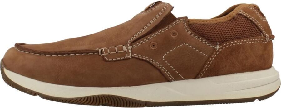 Clarks 26176975 heren instappers sportief (8) bruin - Foto 2