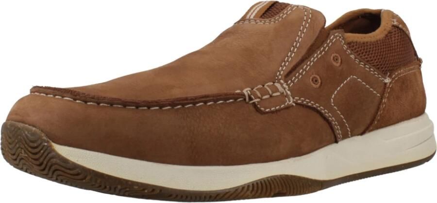 Clarks 26176975 heren instappers sportief (8) bruin - Foto 6