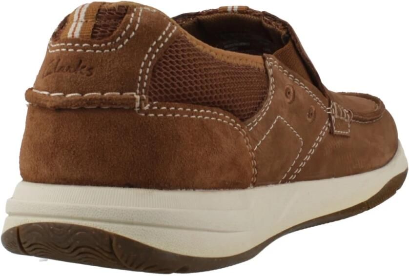 Clarks 26176975 heren instappers sportief (8) bruin - Foto 3