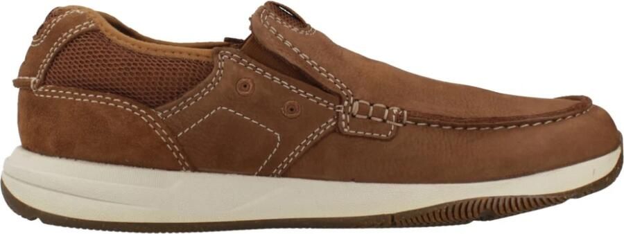 Clarks 26176975 heren instappers sportief (8) bruin - Foto 10