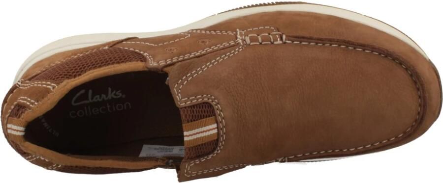 Clarks 26176975 heren instappers sportief (8) bruin - Foto 7