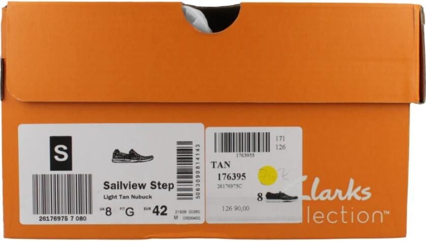 Clarks 26176975 heren instappers sportief (8) bruin - Foto 4