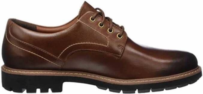Clarks Comfortabele Veterschoenen voor Heren in Donkerbruin