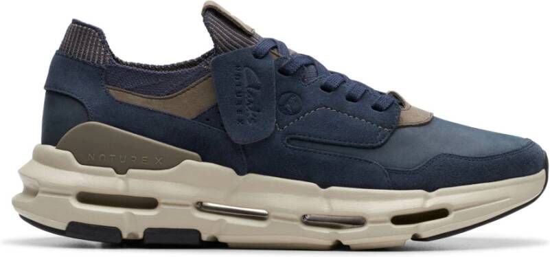 Clarks Comfortabele wandelsneaker Blauw Blue Heren