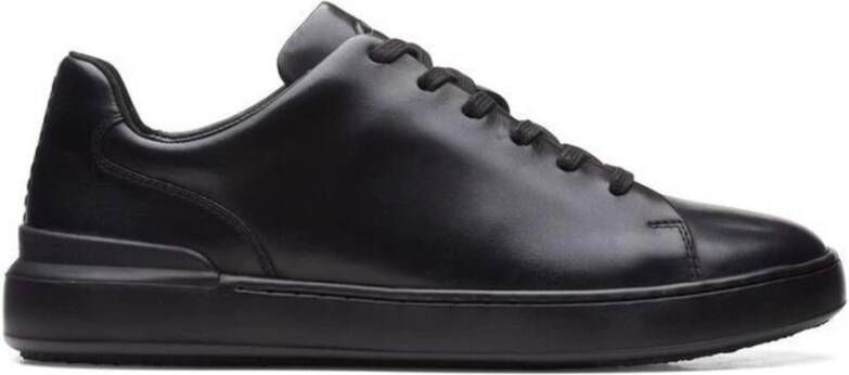 Clarks Zwarte Vetersneakers voor Mannen Black Heren