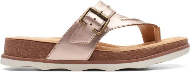 Clarks Dames Crepe Sandaal Roze Multicolor Dames