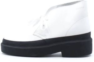 Clarks Dames Desert Galosh Enkellaarzen Wit Dames