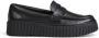 Clarks Zwarte leren instapmocassin met rubberen zool - Thumbnail 2
