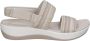 Clarks Stijlvolle Platte Sandalen Beige Dames - Thumbnail 1