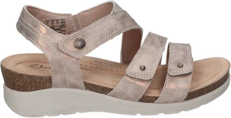 Clarks Damesandalen Beige Dames