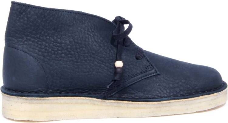 Clarks Desert Coal Zwart Dames Veterboots Zwart Kleur Zwart