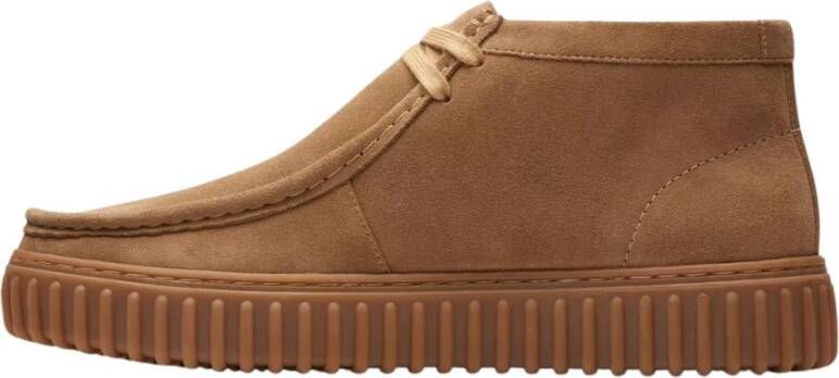 CLARKS ORIGINALS Clarks Veterschoenen Heren Torhill Hi Heren Maat: 45 Materiaal: Suède Kleur: Camel - Foto 7