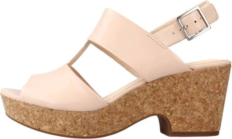 Clarks Elegant High Heel Sandals Pink Dames