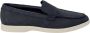 Clarks Klassieke Leren Schoenen met 2 cm Hak Blue - Thumbnail 4