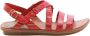 Clarks Platte sandalen van zacht leer voor vrouwen Rood Dames - Thumbnail 2