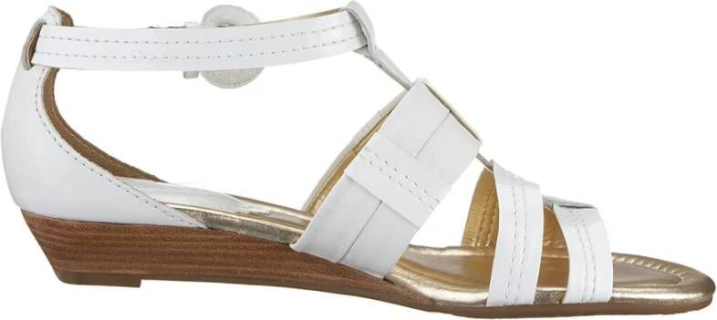 Clarks Elegante Leren Sandalen voor Dames Wit Dames