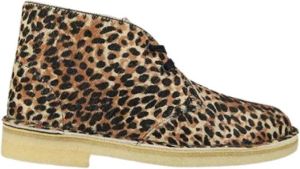 Clarks Damesschoenen Desert Boot. D leopard