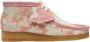 Clarks Roze Bloemen Wallabee Laarzen Bruin Dames - Thumbnail 1