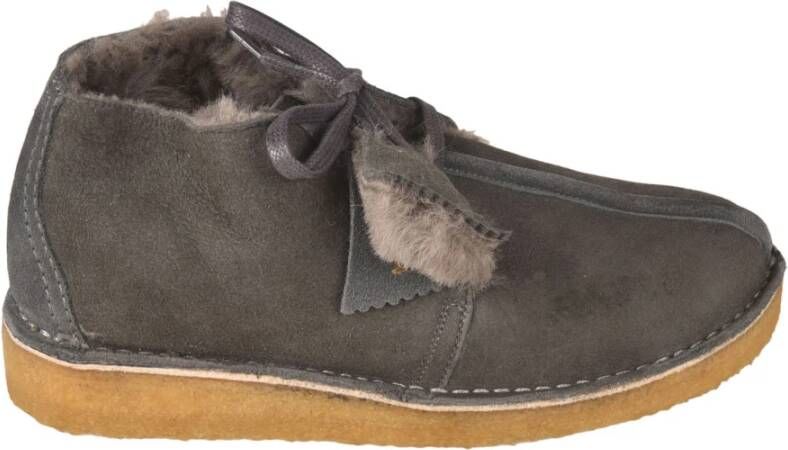 Clarks Enkellaarsjes Grijs Dames