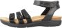 Clarks Stijlvolle Platte Sandalen voor Vrouwen Black Dames - Thumbnail 1
