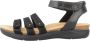 Clarks Flat Sandals Black Dames - Thumbnail 1