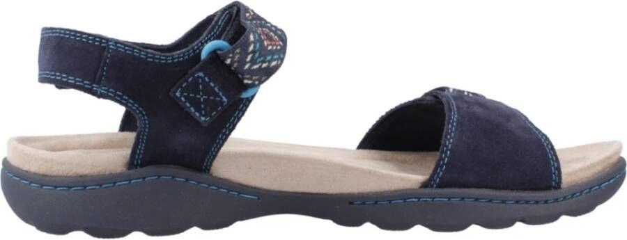Clarks Flat Sandals Blue Dames