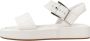 Clarks Stijlvolle Platte Sandalen voor Vrouwen White Dames - Thumbnail 1
