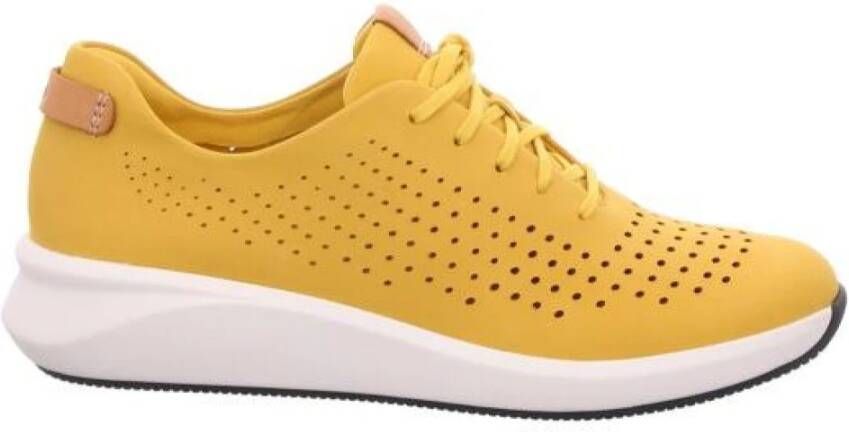 Clarks Gele Sneakers Yellow Dames