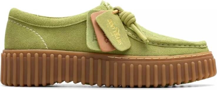 Clarks Groene veterschoen voor vrouwen
